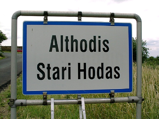 Althodis, Ortstafel