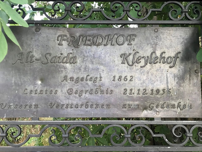 Kleylehof und Alt-Saida, Friedhof