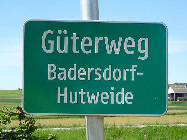 Badersdorf, Güterweg Hutweide