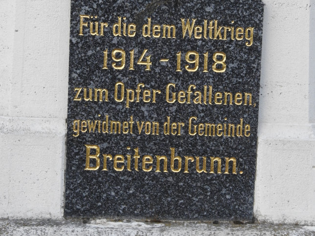 Breitenbrunn, Kriegerdenkmal