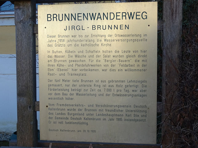 Dt. Kaltenbrunn, Jirgl-Brunnen