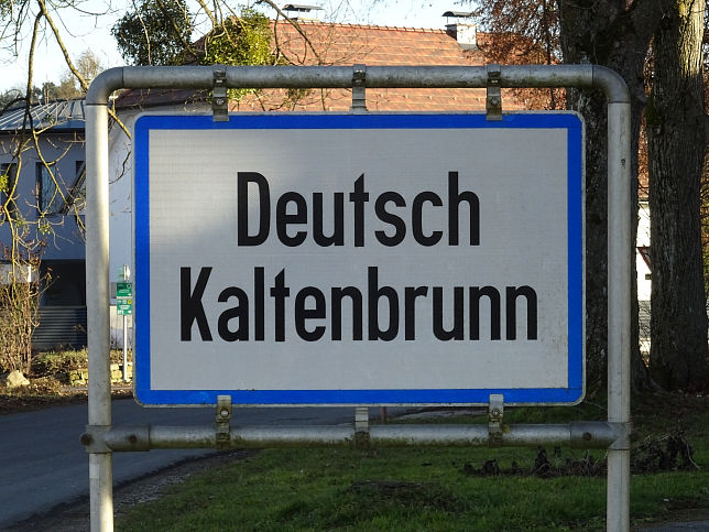 Dt. Kaltenbrunn, Ortstafel