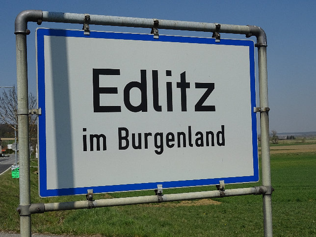 Edlitz, Ortstafel