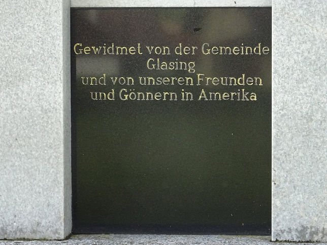 Glasing, Kriegerdenkmal