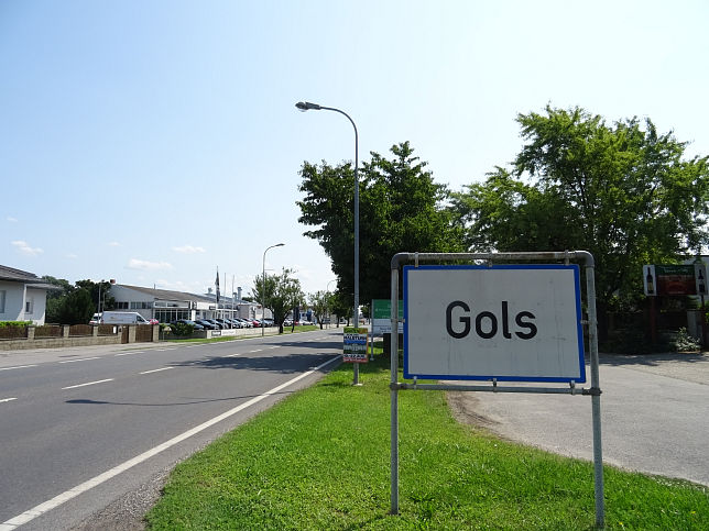 Gols, Ortstafel