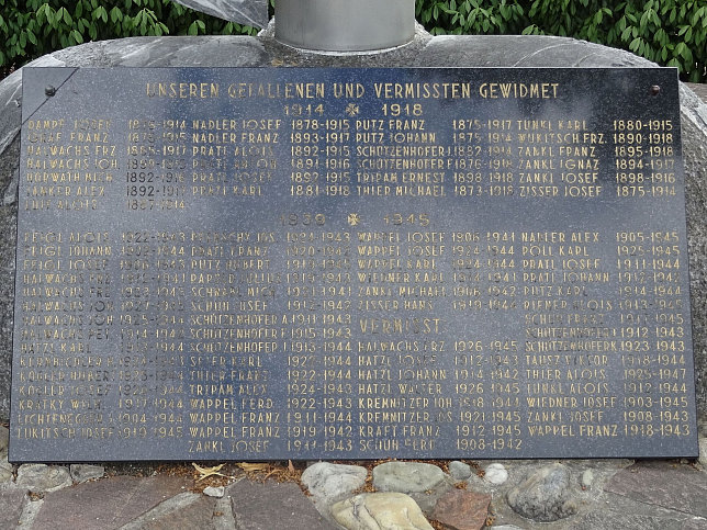 Grafenschachen, Kriegerdenkmal