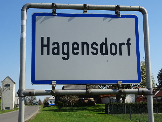 Hagensdorf, Ortstafel