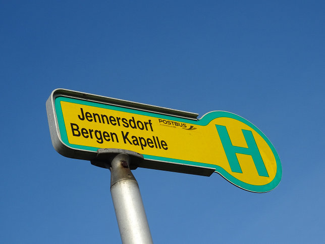 Bushaltestelle Jennersdorf Bergen-Kapelle