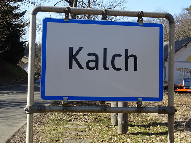 Kalch, Ortstafel