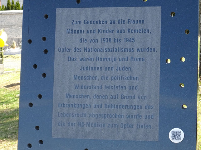 Kemeten, Denkmal zum Gedenken an die Opfer der NS-Zeit