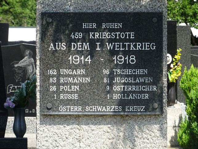 Kittsee, Kriegerdenkmal am Friedhof