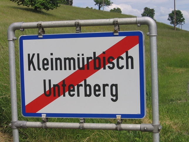 Kleinmürbisch, Ortstafel Unterberg