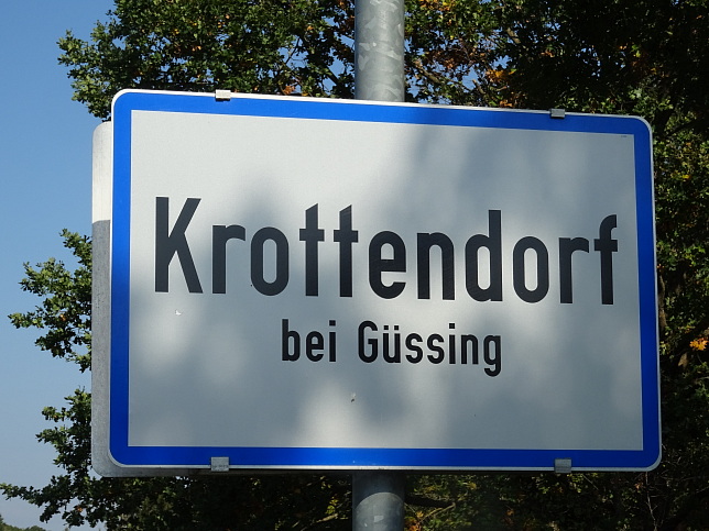 Krottendorf, Ortstafel