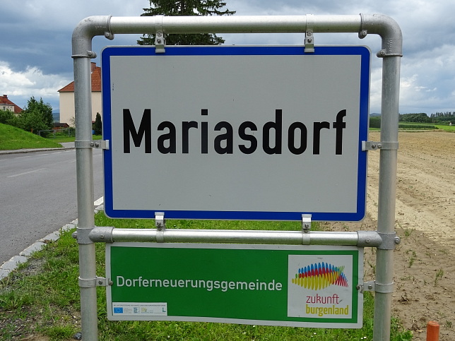 Mariasdorf, Ortstafel