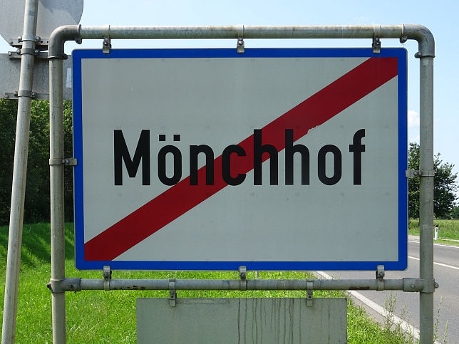 Mönchhof, Ortstafel-Ende