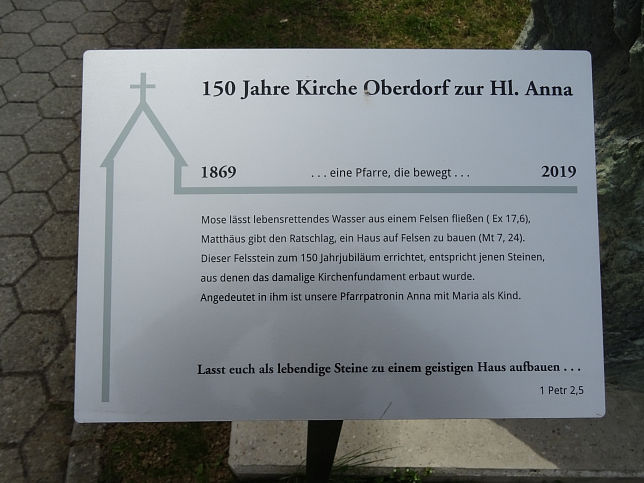 Oberdorf, 150 Jahre Pfarre