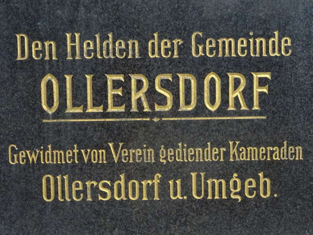 Ollersdorf, Kriegerdenkmal