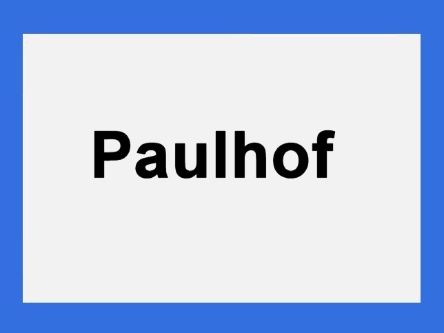 Paulhof, Ortstafel
