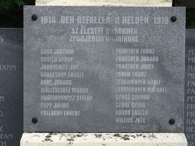 Potzneusiedl, Kriegerdenkmal