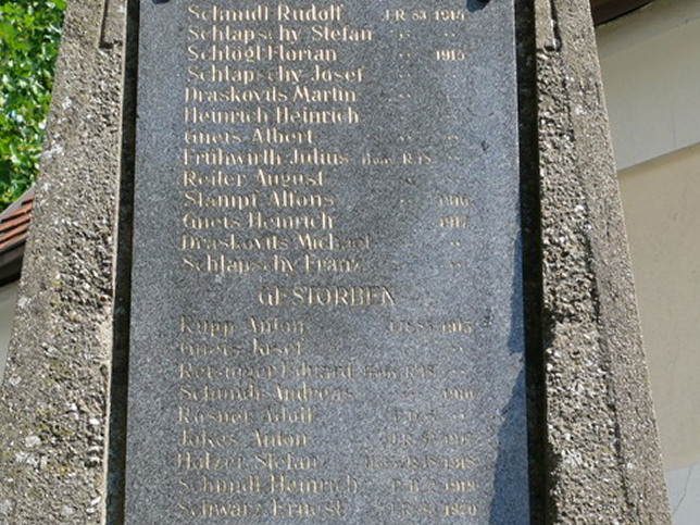 Rattersdorf, Kriegerdenkmal