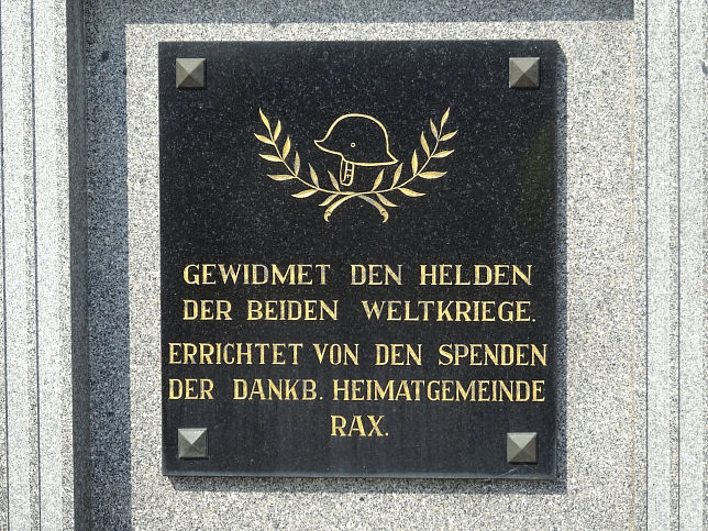 Rax, Kriegerdenkmal