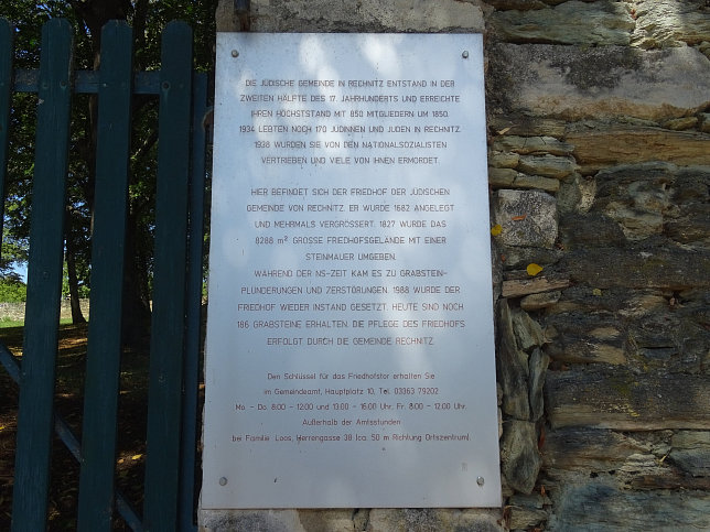 Rechnitz, Jdischer Friedhof