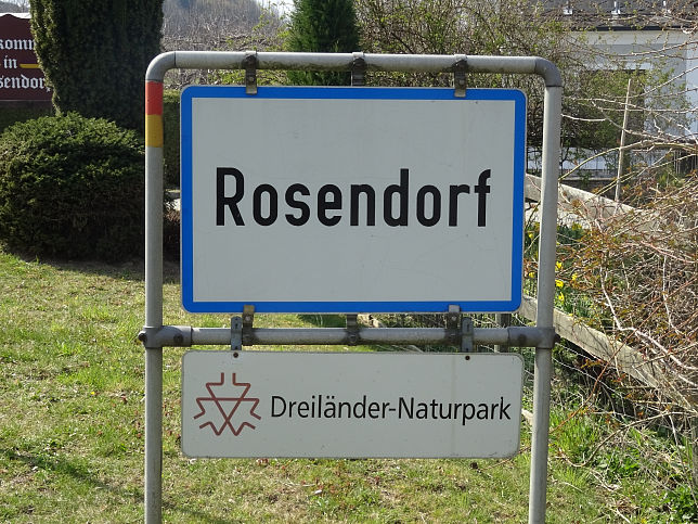 Rosendorf, Ortstafel