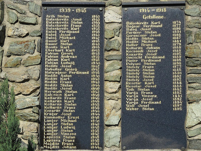 Schachendorf, Kriegerdenkmal