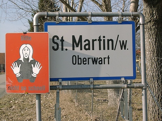 St. Martin in der Wart, Ortstafel