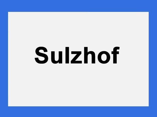 Sulzhof, Ortstafel