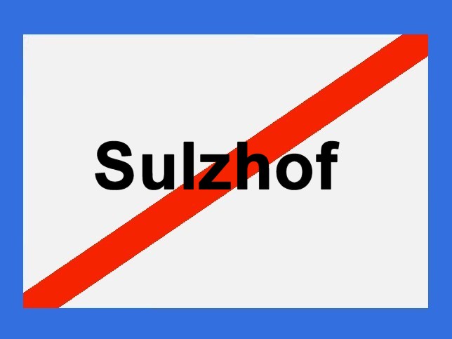 Sulzhof, Ortstafel