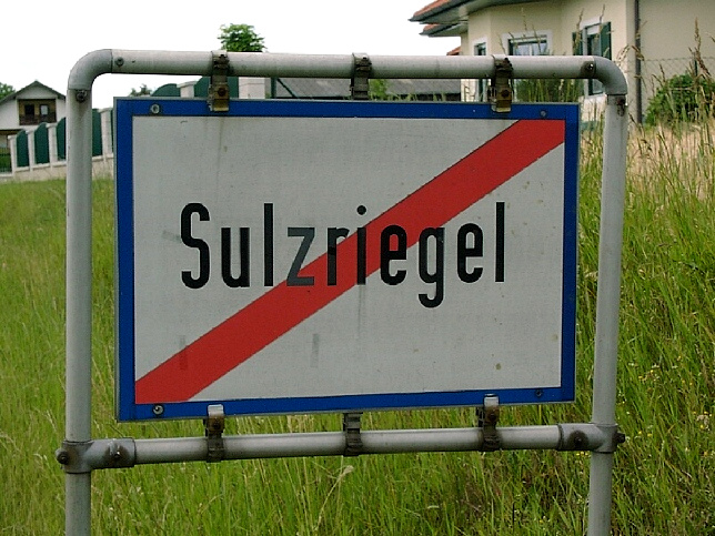 Sulzriegel, Ortstafel