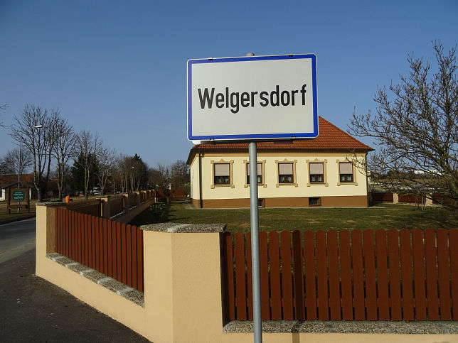 Welgersdorf, Ortstafel