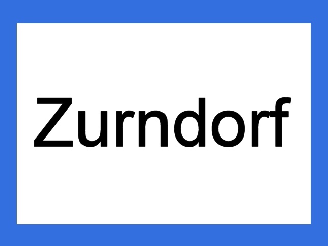 Zurndorf, Ortstafel
