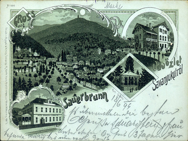Bad Sauerbrunn, Mehrbildkarte