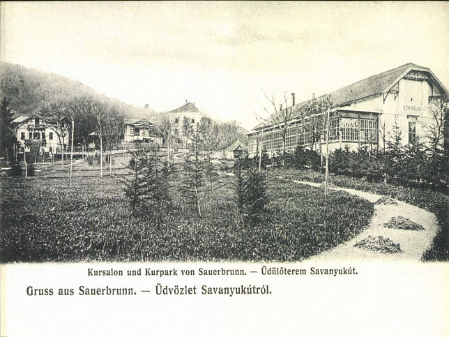 Bad Sauerbrunn, Kursalon und Kurpark