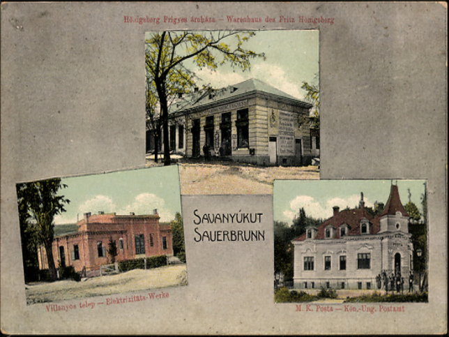 Bad Sauerbrunn, Warenhaus, Elektrizit�tswerke, Postamt