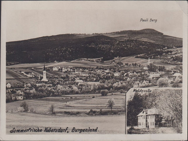 Kobersdorf, Mehrbildkarte