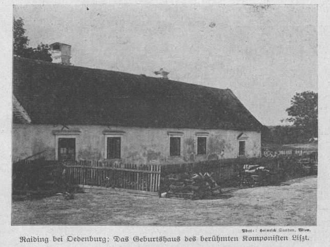 Raiding, Geburtshaus Franz Liszt